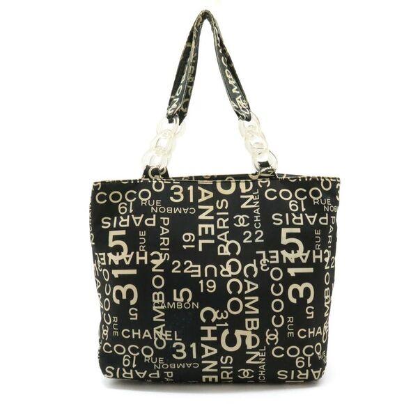 Chanel Canvas Logo Tote Bag - Picture 1 of 9